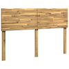 vidaXL T&ecirc;te de lit en bois brut ROSTOCK Blanc 140 cm
