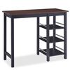 vidaXL Assortiment de bar 3 pcs MDF Noir