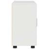 vidaXL Buffet avec &eacute;tag&egrave;re FLORIN Blanc brillant 88,5 x 30,5 x 55,5 cm