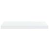 vidaXL &Eacute;tag&egrave;re murale flottante 2 pcs Blanc brillant 60x23,5x3,8cm MDF