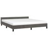 vidaXL Cadre de lit sans matelas gris foncé 160x200 cm velours