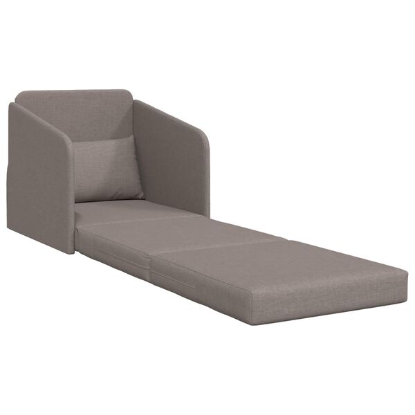 vidaXL Canap&eacute;-Lit 60cm Taupe tissu