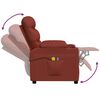 vidaXL Fauteuil de massage Rouge bordeaux Similicuir