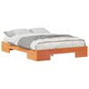 vidaXL Cadre de lit Marron 135 x 190 cm