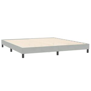 vidaXL Cadre de lit sans matelas gris clair 200x210 cm velours