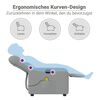 vidaXL Fauteuil de massage inclinable &eacute;lectrique gris clair tissu