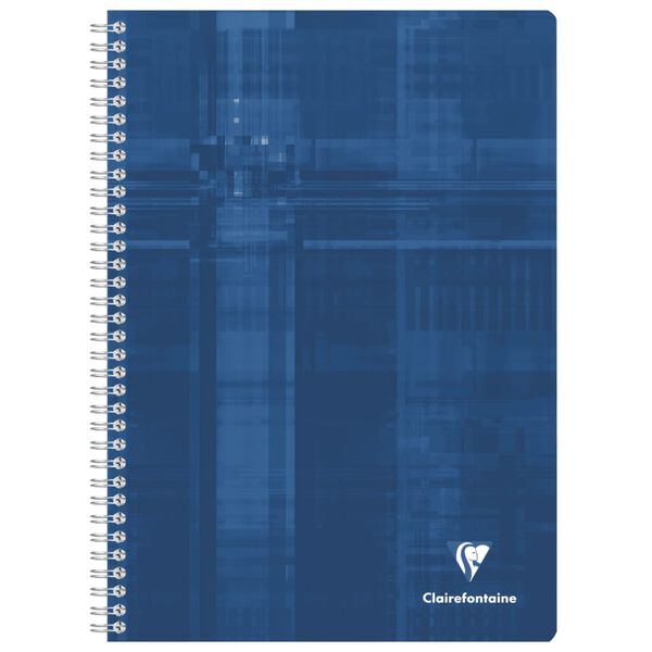 Clairefontaine Cahiers &agrave; reliure spiral&eacute;e A4 90 Feuilles carr&eacute;es 5 pcs