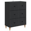 vidaXL Armoire &agrave; tiroirs Noir 66 x 34,5 x 90 cm Bois d'ing&eacute;nierie