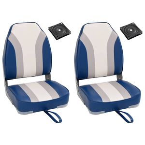 vidaXL Chaises pliables de bateau lot de 2 Haut dossier