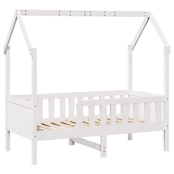 vidaXL Cadre de lit d'enfants forme de maison sans matelas pin
