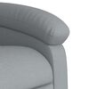 vidaXL Fauteuil inclinable de massage gris clair tissu