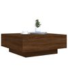 vidaXL Table basse ch&ecirc;ne marron 80x80x31 cm bois d'ing&eacute;nierie