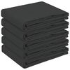 vidaXL Tissu de Table 5 pc Gris fonc&eacute; 140 x 180 cm Polyester