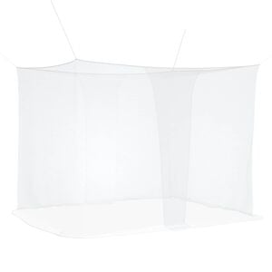 vidaXL Filet anti-moustiques pour lit 156 mailles 3 pcs Blanc