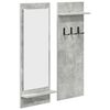 vidaXL Porte-manteau mural Montage mural Gris b&eacute;ton 70 x 10 x 90 cm