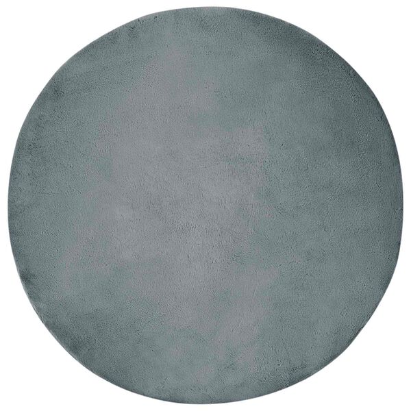 vidaXL Tapis en Fourrure Synth&eacute;tique de Lapin Olite Anthracite