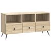 vidaXL Meuble TV Ch&ecirc;ne Sonoma 102 x 34,5 x 50 cm Bois d'ing&eacute;nierie