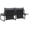 vidaXL Canap&eacute; de jardin Anthracite 200,5 x 70 x 85,5 cm Acier
