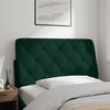 vidaXL Coussin de t&ecirc;te de lit vert fonc&eacute; 100 cm velours