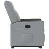 vidaXL Fauteuil inclinable électrique gris clair tissu