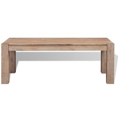 vidaXL Table basse en bois d'acacia massif brossé 110x60x40 cm