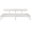 vidaXL Cadre de lit sans matelas blanc bois massif 200x200 cm