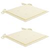 vidaXL Chaises pliables de jardin lot de 2 avec coussins Bois d'acacia