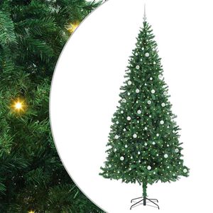 vidaXL Sapin de No&euml;l artificiel Vert 300 cm PVC, m&eacute;tal et plastique