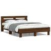 vidaXL Cadre de lit sans matelas ch&ecirc;ne marron 120x190 cm