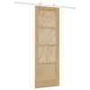 vidaXL Porte coulissante Naturel et Blanc 73,5 x 211 cm