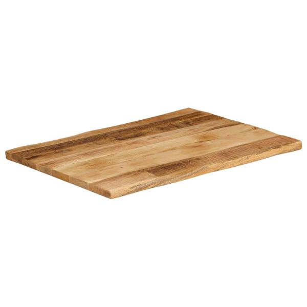 vidaXL Dessus de table bord vivant 90x60x2,5 cm bois de manguier brut