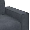 vidaXL Fauteuil gris fonc&eacute; 60 cm velours