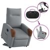 vidaXL Fauteuil inclinable &eacute;lectrique gris clair tissu