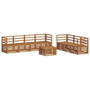 vidaXL Ensemble de canap&eacute;s d'ext&eacute;rieur 8 pc 7 place Naturel