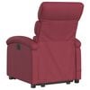vidaXL Fauteuil inclinable de massage Rouge bordeaux Tissu