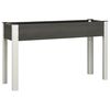 vidaXL Lit sur&eacute;lev&eacute; de jardin Gris 120x40x75 cm WPC