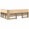 vidaXL T&ecirc;te de lit de rangement Ch&ecirc;ne Sonoma 135 cm Bois d'ing&eacute;nierie
