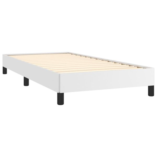 vidaXL Cadre de lit sans matelas blanc 90x190 cm similicuir