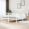 vidaXL Cadre de lit sans matelas blanc bois massif 160x200 cm