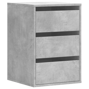vidaXL Commode d'angle gris b&eacute;ton 40x41x58 cm bois d'ing&eacute;nierie