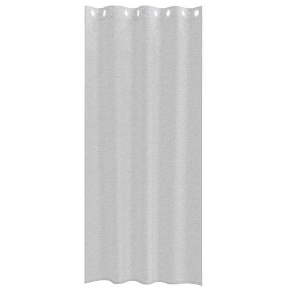 vidaXL Rideau en Voile 2 pcs Gris clair 245 x 140 cm Polyester