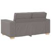 vidaXL Canapé 3 pcs Taupe Tissu en lin mélangé