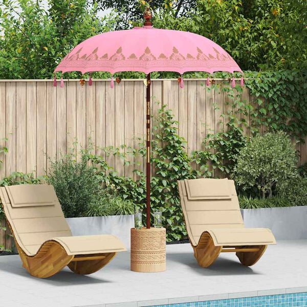 vidaXL Parasol balinais Rose 185 x 185 x 260 cm