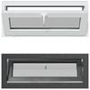 vidaXL Fen&ecirc;tre de sous-sol RISOR 110 x 40 cm PVC et verre Anthracite