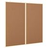 vidaXL Tableau d'Affichage Marron 80 x 80 x 1.4 cm Bois de pin massif