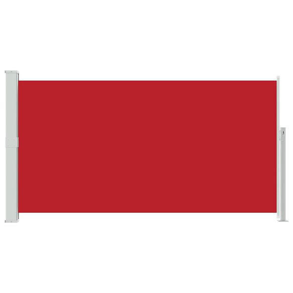 vidaXL Auvent lat&eacute;ral r&eacute;tractable de patio 170x300 cm Rouge