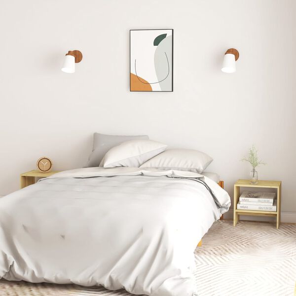 vidaXL Table de chevet 40x30,5x40 cm bois de pin massif