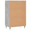 vidaXL Buffet haut gris b&eacute;ton 57x35x90 cm bois d'ing&eacute;nierie