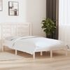 vidaXL Cadre de lit sans matelas blanc 120x200 cm bois de pin massif