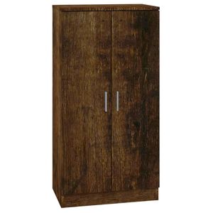 vidaXL Armoire &agrave; chaussures Ch&ecirc;ne fum&eacute; 55x35x108 cm Bois d'ing&eacute;nierie